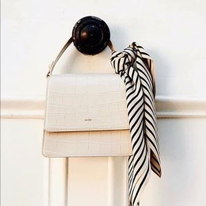 JW PEI Fae Top Handle Crossbody - Ivory Croc